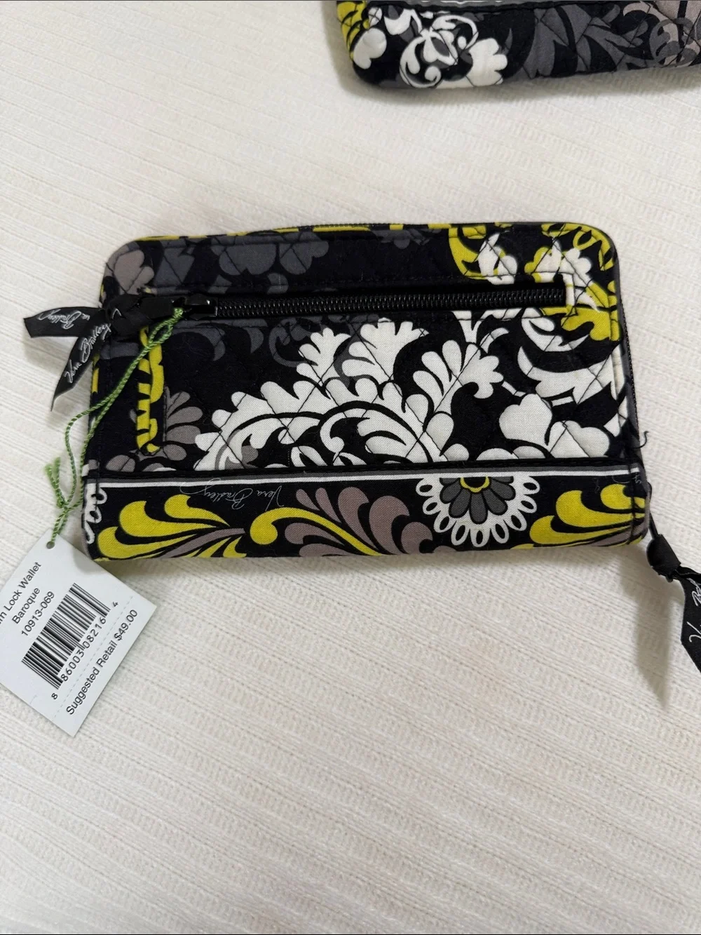 Vera Bradley Turn Lock Wallet & Make up bag Floral Quilted Baroque set